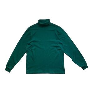 Eddie Bauer Turtleneck Shirt, Green, Size X Large Tall